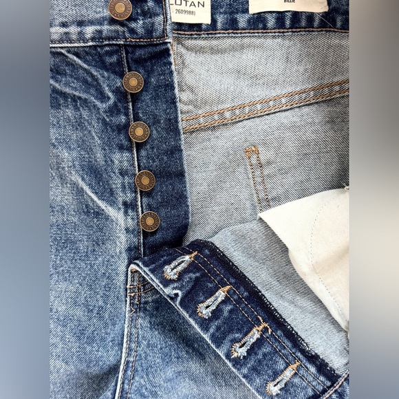 Nili Lotan Billie Medium Wash Button Fly Straight Leg Jeans Mens Size 36 $400 - Picture 5 of 9